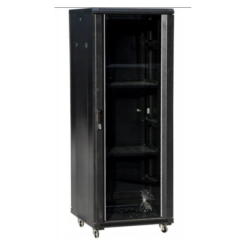 Szafa 42U stojąca 19" 600x800mm drzwi szklane Q-LANTEC