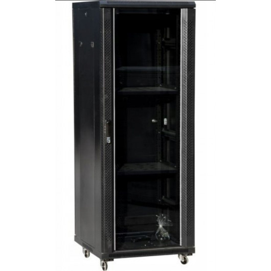 Szafa 42U stojąca 19" 600x800mm drzwi szklane Q-LANTEC
