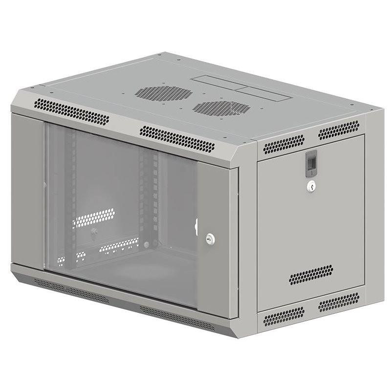 Szafa 12U wisząca 19" gł:600mm otwierane boki ALANTEC