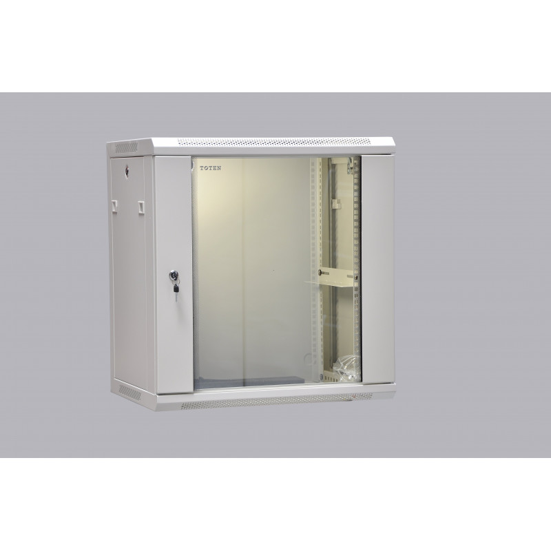 Szafa 12U wisząca 19" gł:450mm otwierane boki