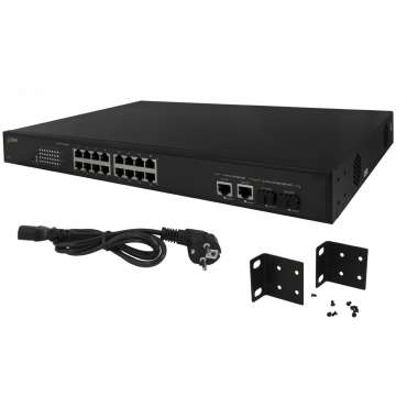 SF124WP Pulsar Switch PoE 24-portowy SF124WP bez zasilacza do 24 kamer IP