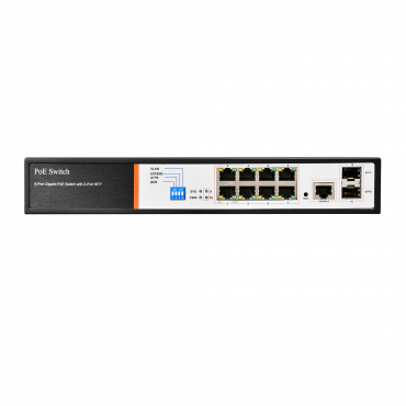 Switch PoE BCS-B-SP08G-2SFP-M