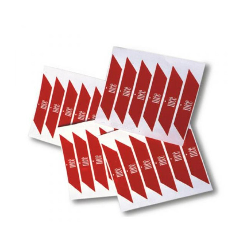 Nalepki ostrzegawcze na ramię szlabanu NICE WA10