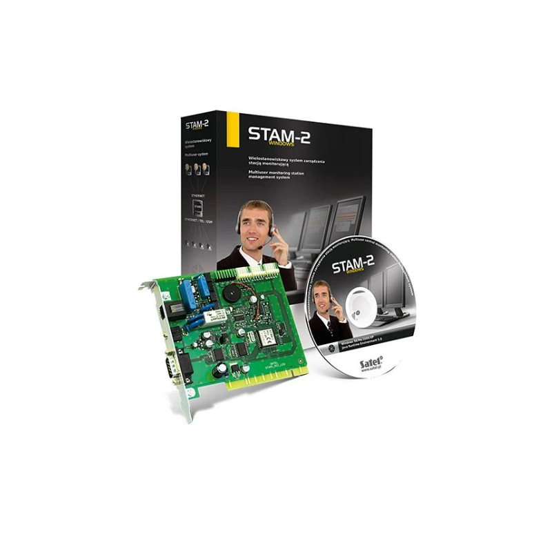 Karta podstawowa + program STAM-2 BASIC Satel STAM-2 BE