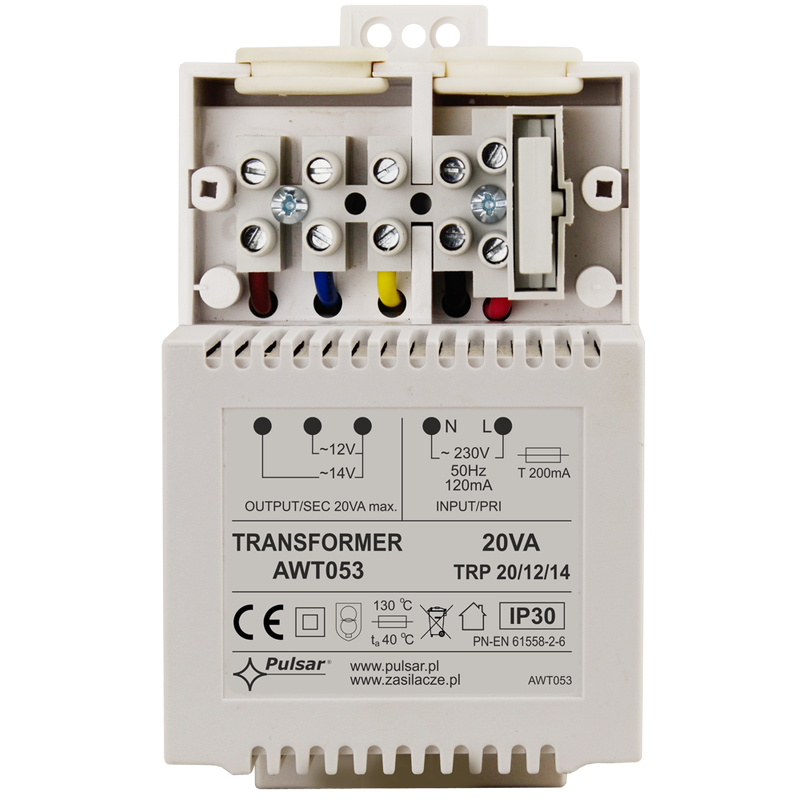 AWT053 Pulsar Transformator TRP 20VA/12V/14V