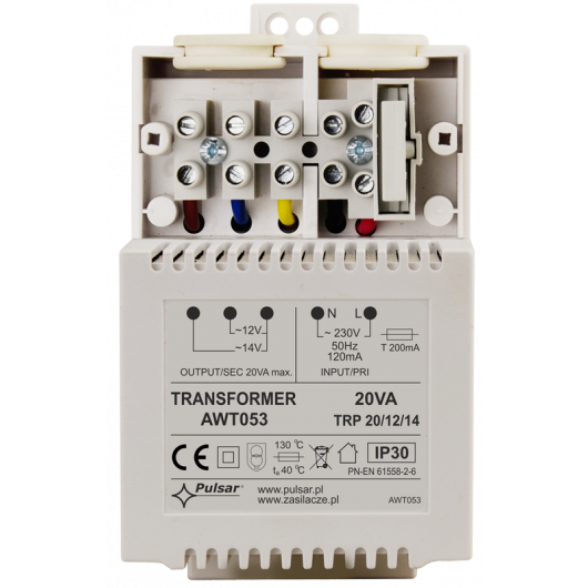 AWT053 Pulsar Transformator TRP 20VA/12V/14V