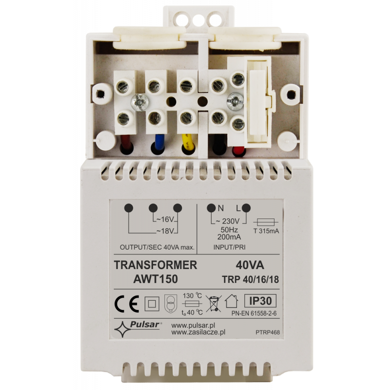 AWT150 Pulsar Transformator TRP 40VA/16V/18V