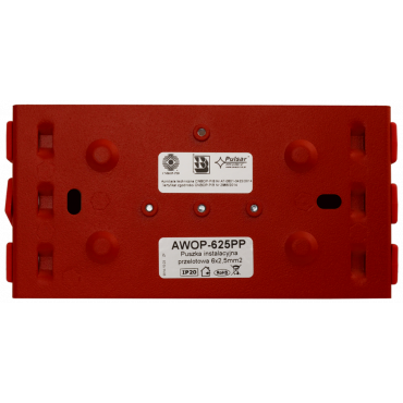 AWOP-625PP Pulsar Puszka instalacyjna przelotowa 6×2,5mmsup2/sup