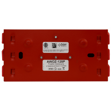 AWOZ-125P Pulsar Puszka instalacyjna z bezpiecznikiem 0.375A