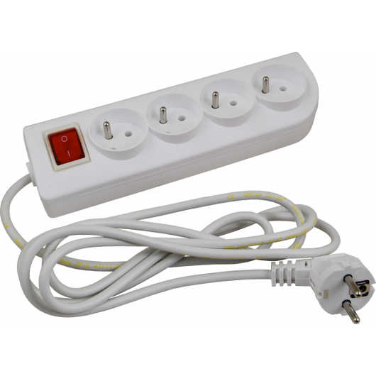 ML572 Pulsar Przedłużacz z wyłącznikiem i uziemieniem 4 gniazda
