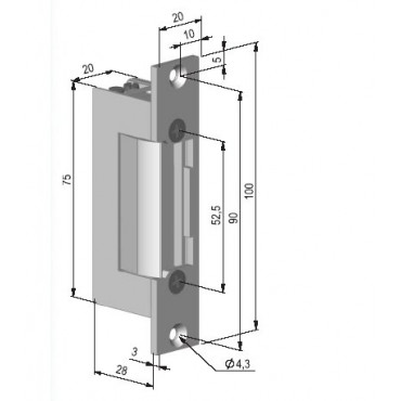 Elektrozaczep YALE YB17-12-SH YALE