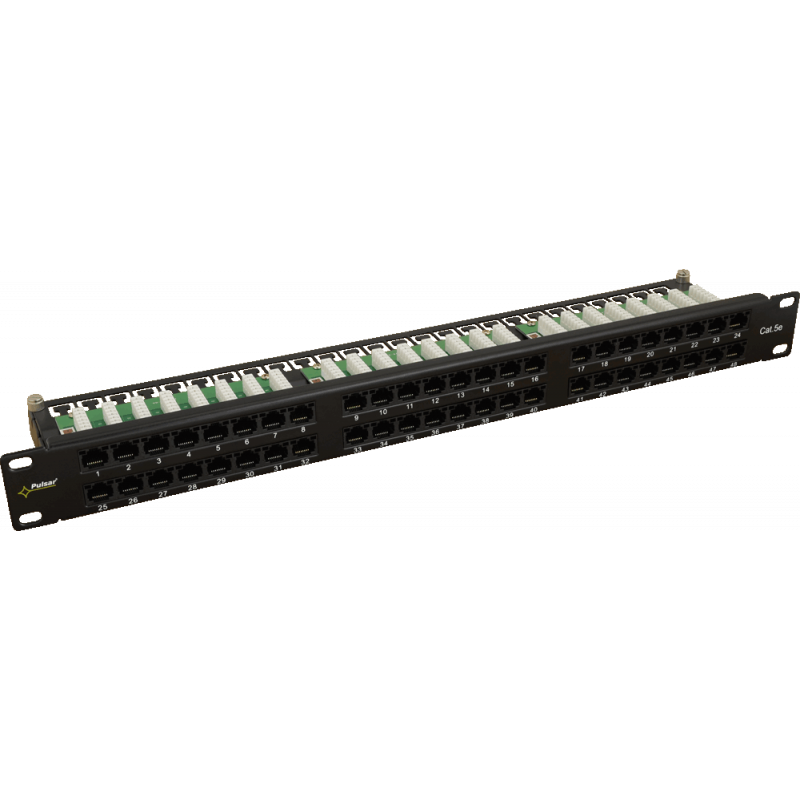 RP-U48V5 Pulsar Patch Panel RP-U48V5 48 portów / UTP / Cat5e