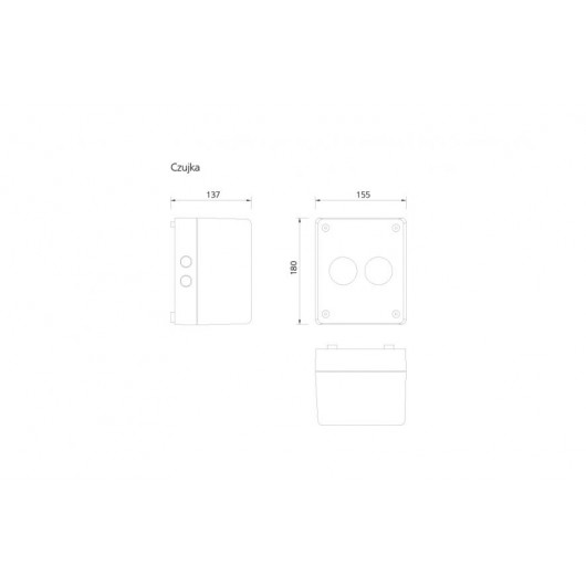 Lustra do czujki liniowej zwiększające zasięg do 140~160 m