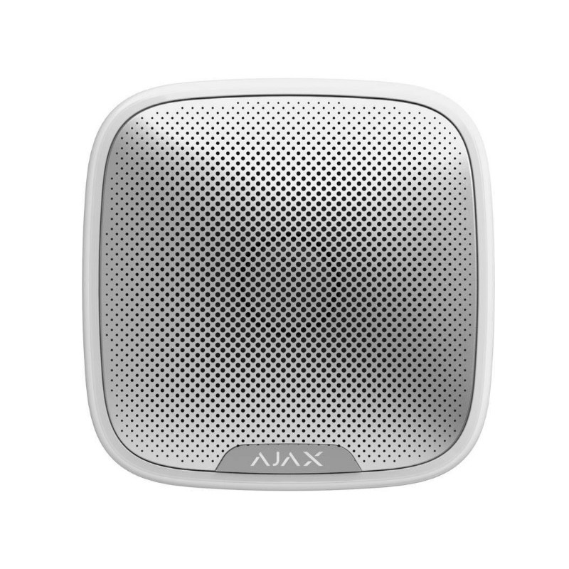 Optyczno - akustyczny sygnalizator zewnętrzny Ajax StreetSiren biały
