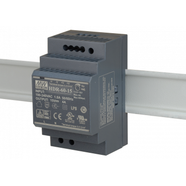HDR-60-15 Pulsar HDR 15V/60W/4A zasilacz na szynę DIN