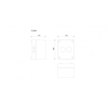 Czujka liniowa o zasięg 7~70m, wymaga modułu 6000/BEAM/IF