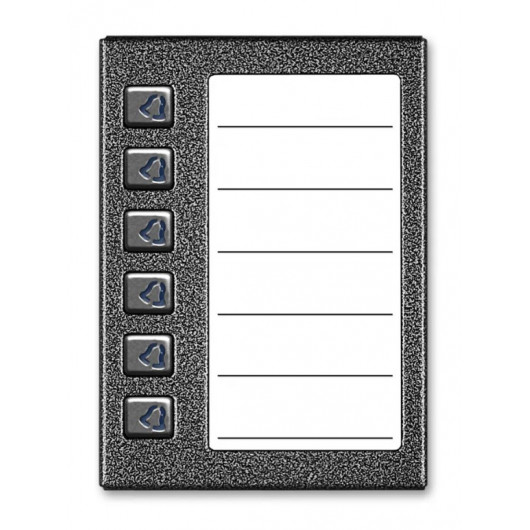 Podświetlana lista opisowa z 6 przyciskami ACO CDN-6NP GR
