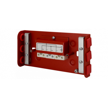 Puszka przyłączeniowa rozgałęźna 2x2,5mm2 prostokątna, bezpiecznik 1A AWOZ-125 P(1A)