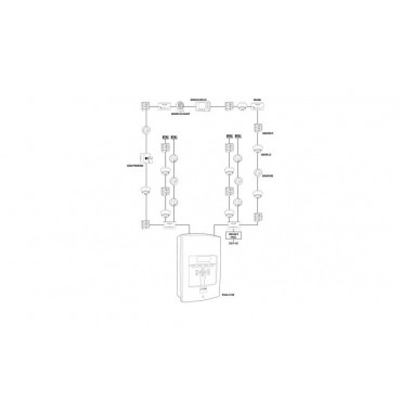 Centrala adresowalna Protec 6100 1-pętlowa ze zintegrowanym zasilaczem