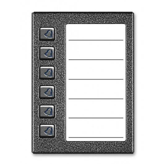 Podświetlana lista opisowa z 6 przyciskami ACO CDN-6NP ST