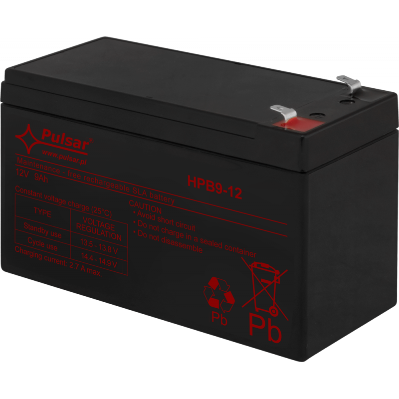 HPB9-12 Pulsar Akumulator 9Ah/12V HPB