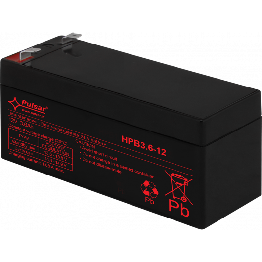 HPB3,6-12 Pulsar Akumulator 3,6Ah/12V HPB