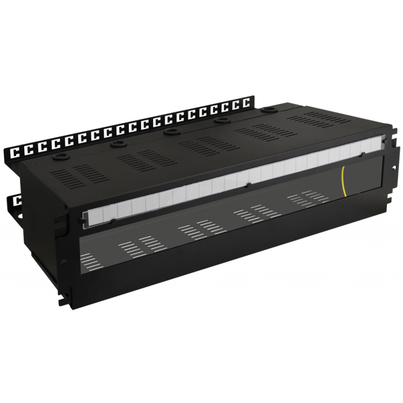 ARADIN2 Pulsar Obudowa z szyną DIN do szaf RACK, 24×S, głębokość 160mm