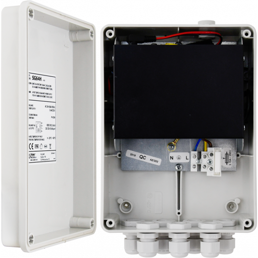 SG64H Pulsar Switch 6-portowy SG64H z zasilaczem do 4 kamer IP w obudowie hermetycznej