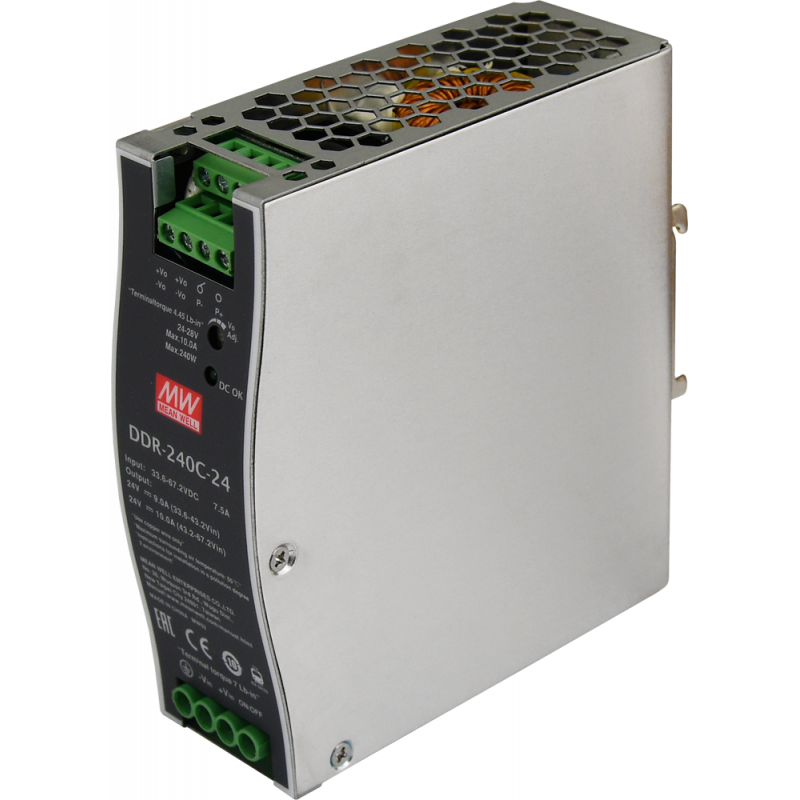 DDR-240C-24 Pulsar DDR 24V/240W/10A przetwornica DC/DC na szynę DIN