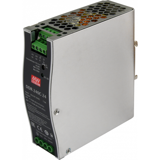 DDR-240C-24 Pulsar DDR 24V/240W/10A przetwornica DC/DC na szynę DIN