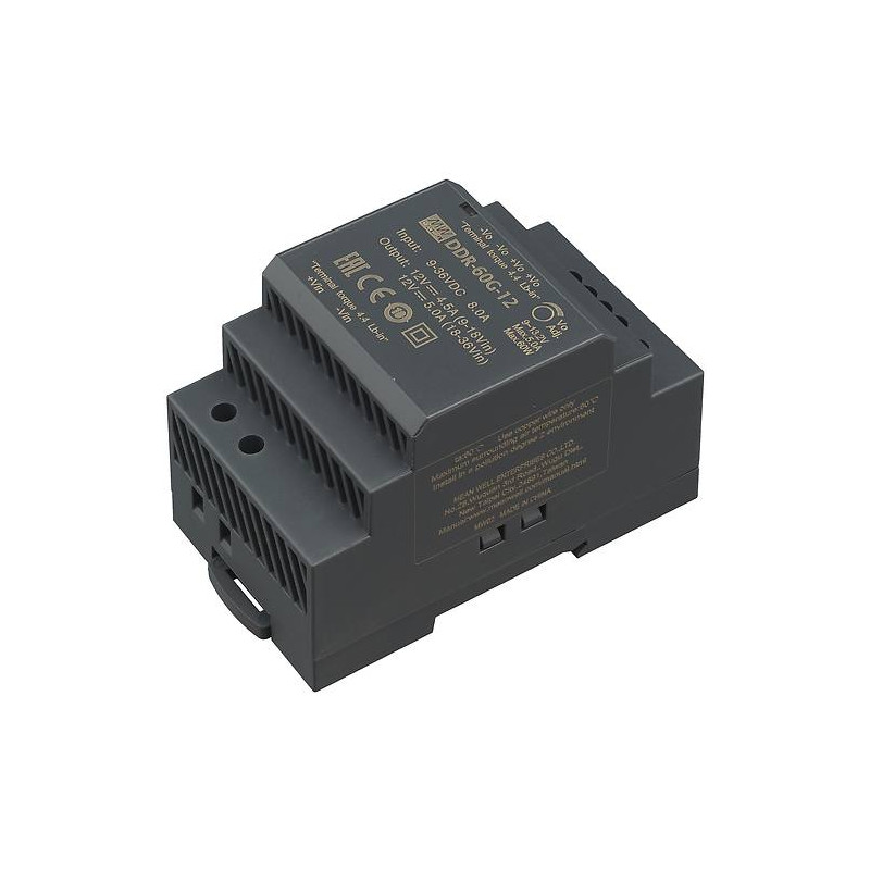 DDR-60G-12 Pulsar DDR 12V/60W/5A przetwornica DC/DC na szynę DIN