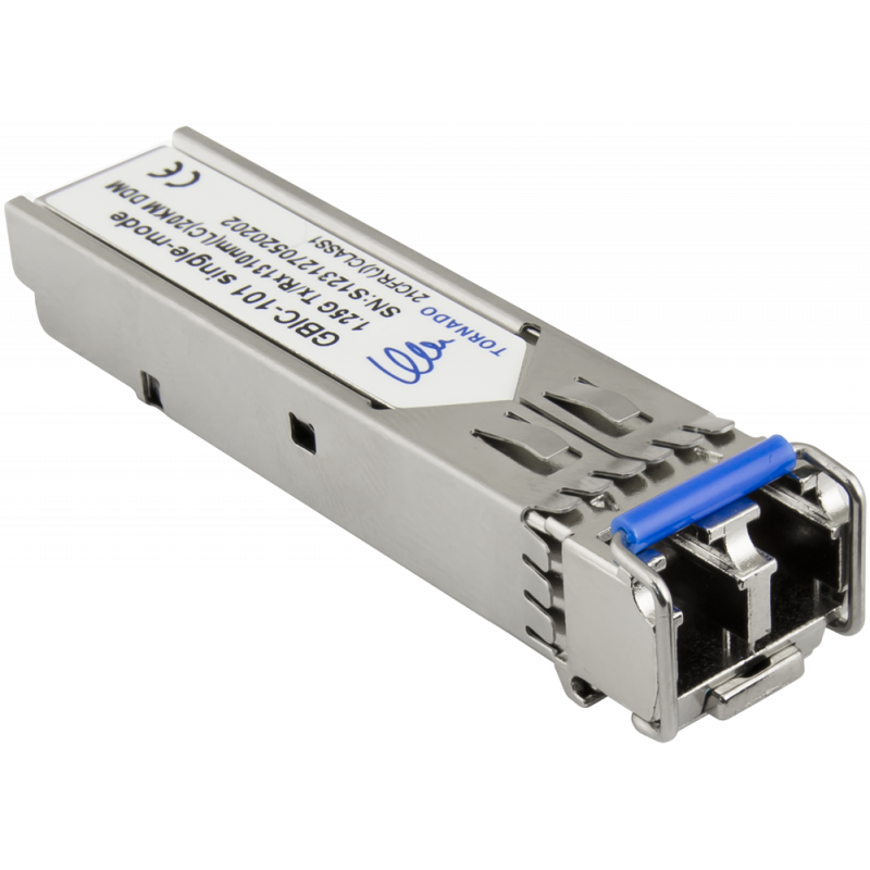 GBIC-101 Pulsar Moduł SFP GBIC-101, single-mode, 1,25G, Tx/Rx:1310, LC, 20KM, DDM (TORNADO)