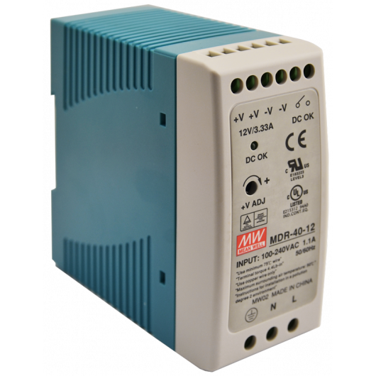 MDR-40-12 Pulsar MDR 12V/40W/3,33A zasilacz na szynę DIN