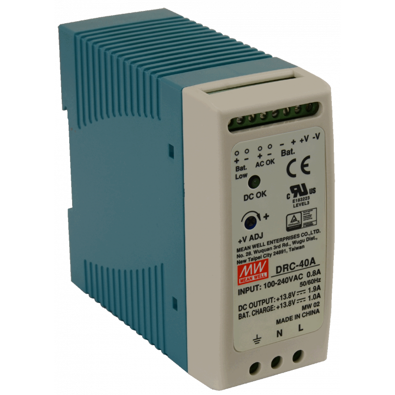 DRC-40A Pulsar DRC 13.8V/40W/1.9A/1A zasilacz na szynę DIN