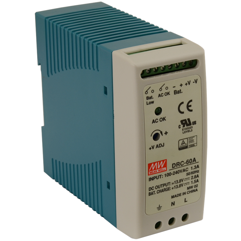 DRC-60A Pulsar DRC 13.8V/60W/2.8A/1.5A zasilacz na szynę DIN