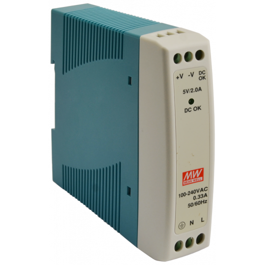 MDR-10-5 Pulsar MDR 5V/10W/2A zasilacz na szynę DIN