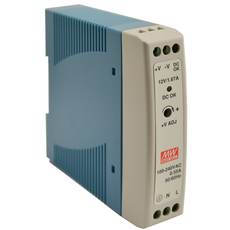 MDR-20-12 Pulsar MDR 12V/20W/1,67A zasilacz na szynę DIN