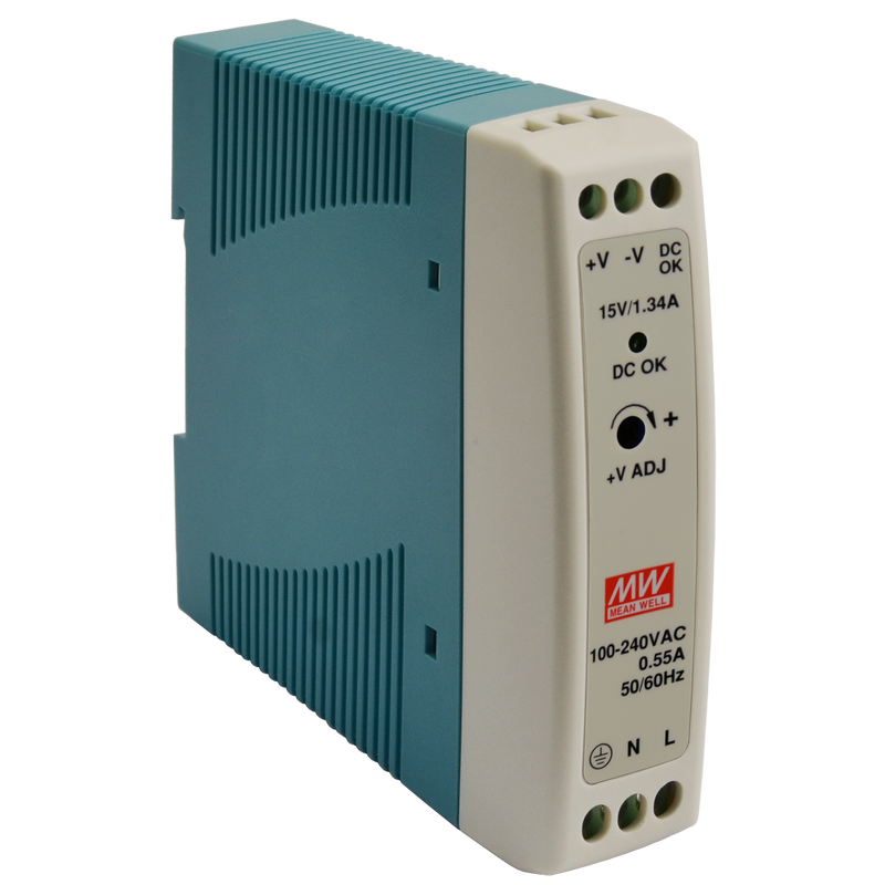 MDR-20-15 Pulsar MDR 15V/20W/1,34A zasilacz na szynę DIN