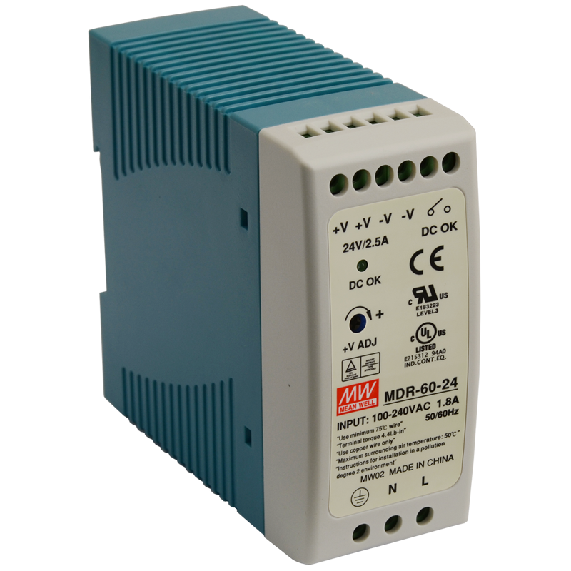 MDR-60-24 Pulsar MDR 24V/60W/2,5A zasilacz na szynę DIN