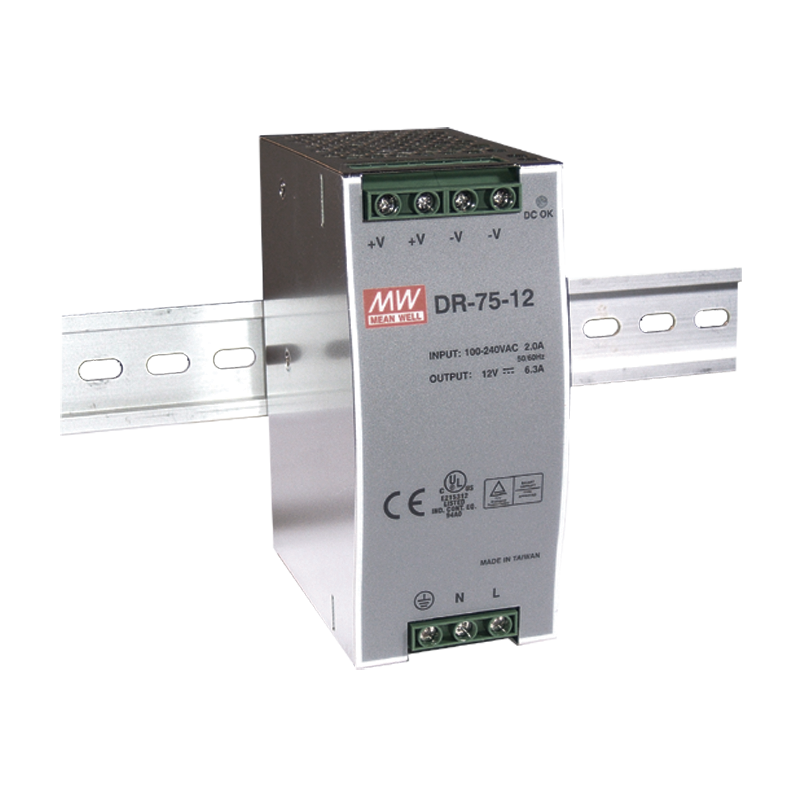 DR-75-12 Pulsar DR 12V/75W/6,3A zasilacz na szynę DIN