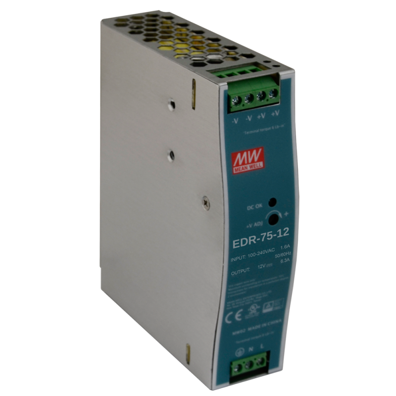 EDR-75-12 Pulsar EDR 12V/75W/6.3A zasilacz na szynę DIN