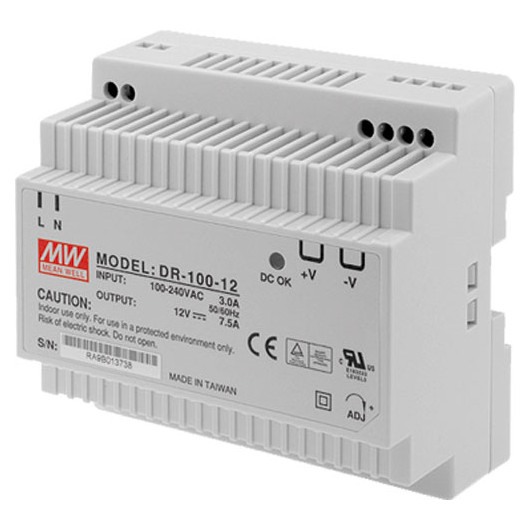 DR-100-12 Pulsar DR 12V/90W/7,5A zasilacz na szynę DIN