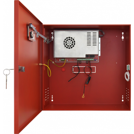 EN54C-10A40LCD Pulsar EN54C 27,6V/10A/2x40Ah/LCD zasilacz do systemów przeciwpożarowych