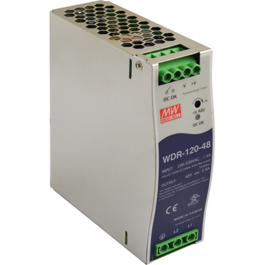 WDR-120-48 Pulsar WDR 48V/120W/2.5A zasilacz na szynę DIN