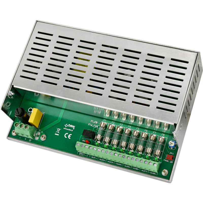 PSDC-12V8X1A Pulsar PSDC 12V/7A/8x1A zasilacz wielowyjściowy do zabudowy