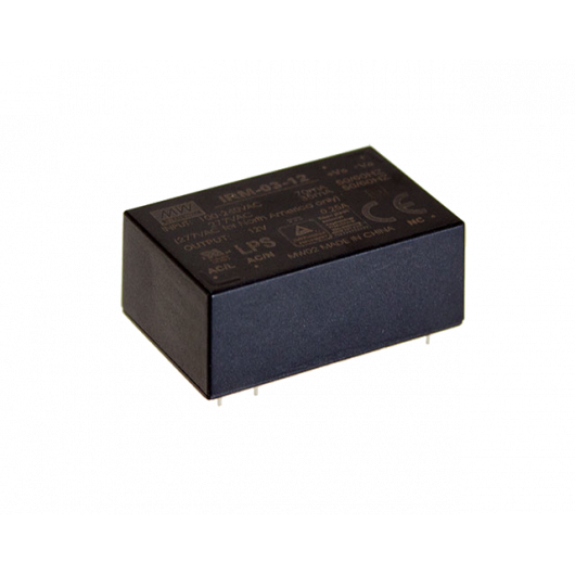 IRM-02-5 Pulsar IRM 5V/2W/0.4A zasilacz miniaturowy