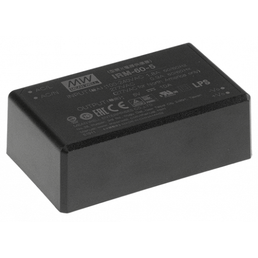 IRM-60-24 Pulsar IRM 24V/60W/2.5A zasilacz miniaturowy