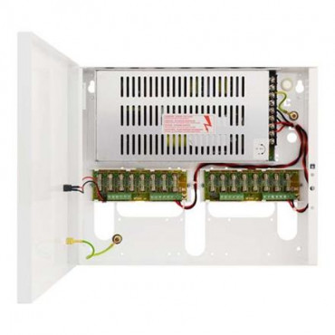 PSDC161212T Pulsar PSDC 12V/12A/16×0.8A/TOPIC zasilacz do 16 kamer HD