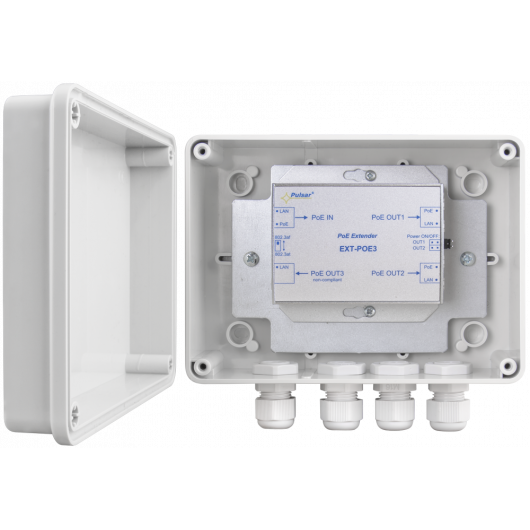 EXT-POE3H Pulsar Extender EXT-POE3 w obudowie hermetycznej