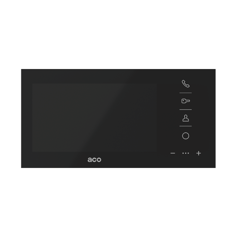 Wideomonitor cyfrowy GLASS-PRO-7 BK